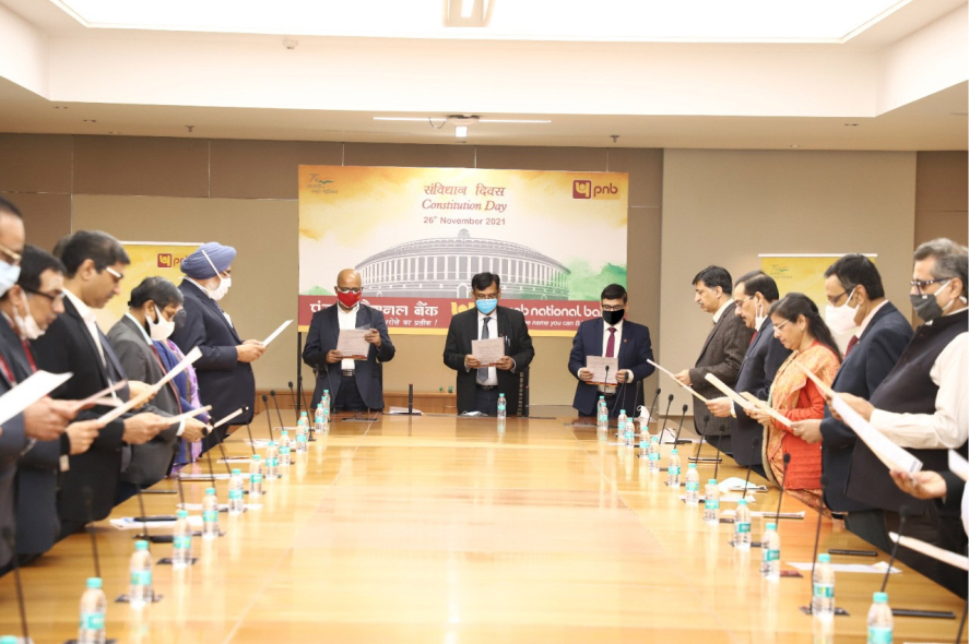 Punjab National Bank Salutes The Nation & Celebrates The Constitution Day