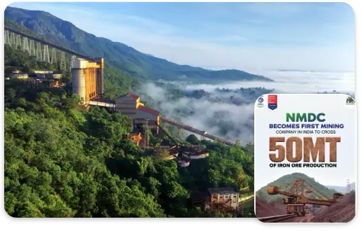 NMDC Sets Record with 50 Million Tonnes of Iron Ore
