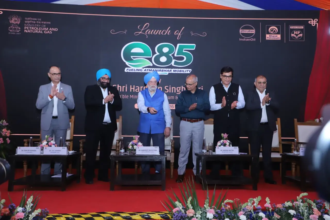 Historic Launch of E85 by Hardeep Singh Puri, Minister MoP&NG