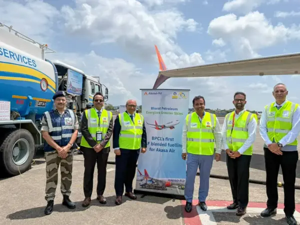First BPCL SAF uplift for Akasa Air powers scheduled Mumbai-Goa flight