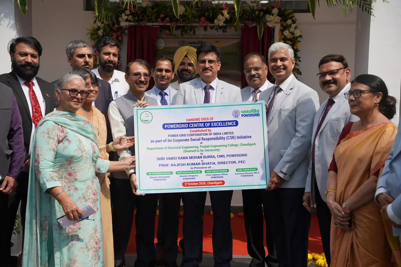 POWERGRID hands over Centre of Excellence at Chandigarh’s PEC