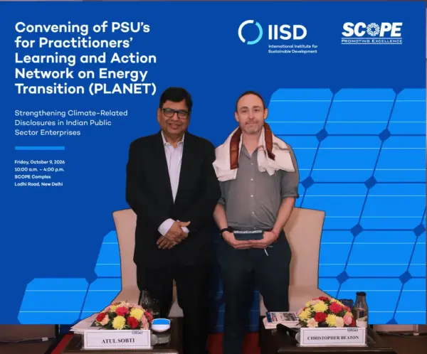 SCOPE and IISD Launch PLANET for PSUs